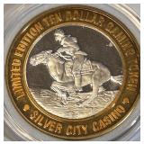 SILVER CITY CASINO - $10 .999 SILVER TOKEN (21)