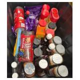 K - BIN OF PANTRY SUPPLIES