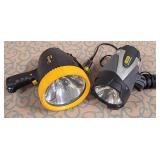 K - TWO HAND-HELD SPOTLIGHTS (S48)