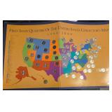 12 - US STATE QUARTERS MAP COLLECTION