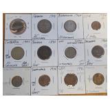 12 - INTERNATIONAL COIN COLLECTION DISPLAY SET