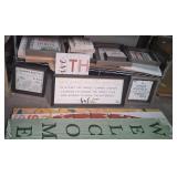 43 - HOME Dï¿½COR WALL SIGNS COLLECTION LOT