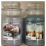 43 - VILLAGE CANDLE LAVENDER VANILLA RAIN (V27)