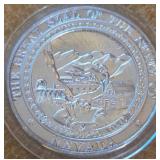 ONE TROY OZ .999 FINE SILVER COIN (4)