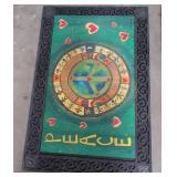 43 - ASTROLOGY ZODIAC WHEEL WALL PLAQUE (N5)
