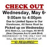 AUCTION PICK UP DAY & HOURS