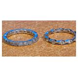 12 - .925 STERLING SILVER RINGS (B19)