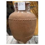 11 - RUSTIC ANTIQUE CLAY POTTERY VASE