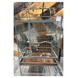 11 - METAL BIRD CAGE WITH STAND