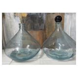 11 - VINTAGE CLEAR GLASS PERFUME BOTTLE SET (W79)