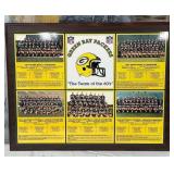 11 - GREEN BAY PACKERS FRAMED DISPLAY