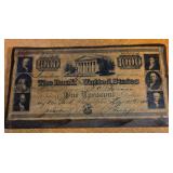 12 - REPRODUCTION $1000 U.S. ON WOOD DISPLAY (B26)