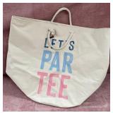 43 - LETS PAR TEE GOLF CANVAS TOTE (W26)