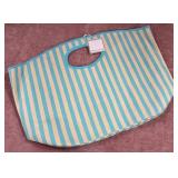 43 - BLUE STRIPED BEACH TOTE BAG
