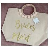 43 - BRIDES MAID GLITTER TOTE BAG