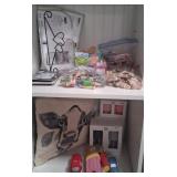 43 - MIXED TOYS CRAFT SUPPLIES LOT