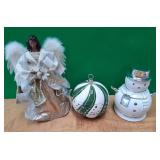 SW - CHRISTMAS ANGEL, ORNAMENT & SNOWMAN CANDLES