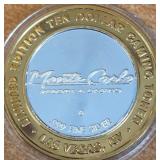 MONTE CARLO CASINO - $10 .999 SILVER TOKEN (8)