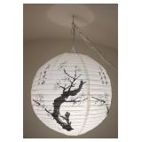 13 - JAPANESE PAPER HANGING LANTERN LIGHT