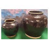 11 - VINTAGE MARATABAN CERAMIC POTS (M24)