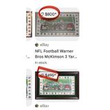 483 - LOONEY TUNES NFL FRAMED ART