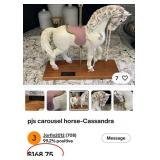 11 - DECORATIVE CAROUSEL HORSE DISPLAY FIGURE