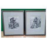 SW - TWO PIECES FRAMED ART 12X10'EA (SW14)