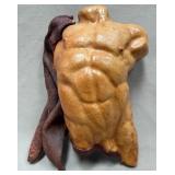 326 - SCULPTED MALE TORSO WALL ART