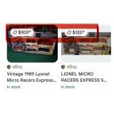 483 - LIONEL MICRO RACERS TRAIN SET