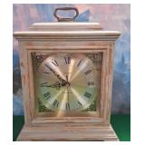 11 - DISTRESSED WOOD LINDEN CLOCK