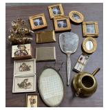N - LOT OF PHOTO FRAMES, HUMMEL COLLECTIBLES