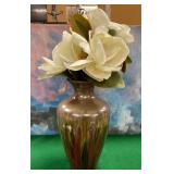 11 - DECORATIVE VASE WITH FAUX FLOWERS (M119)
