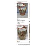 11 - MATCHING SATSUMA STYLE VASE PAIR