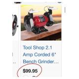 11 - BENCH GRINDER AND VISE LOT