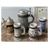 N - VINTAGE GERMAN BEER STEIN LOT