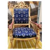11 - ORNATE EGYPTIAN STYLE ARMCHAIR