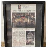 S - ROSA PARKS TRIBUTE FRAMED ARTICLE
