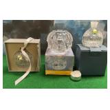 11 - THREE PIECES MARQUIS BY WATERFORD CRYSTAL