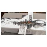 326 - ABSTRACT ARTWORK 37X63' (P10)