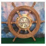 11 - SHIP'S WHEEL WALL CLOCK (M36)
