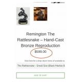 11 - BRONZE REMINGTON COWBOY HORSE STATUE