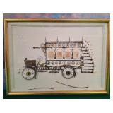 11 - MIXED MEDIA ARTWORK FRAMED (M65)