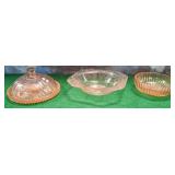 11 - VINTAGE COLLECTIBLEGLASS SERVING DISHES (M98)