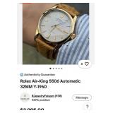 PP - ROLEX AIR-KING, 1961 SUPER PRECISION, 14K CAP