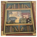 483 - VINTAGE FOOTBALL SHADOWBOX DISPLAY