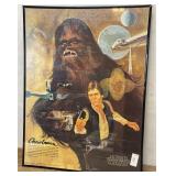 483 - VINTAGE STAR WARS FRAMED POSTER