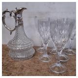 483 - DECANTER & CRYSTAL GLASSES