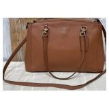 PP - COACH BROWN LEATHER SHOULDER BAG (P10)