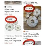 483 - VINTAGE FLORAL CHINA DINNER SET