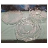 11 - TWO SERVING PLATTERS & BOWL (M185)